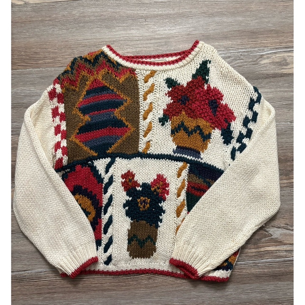 Vintage NUGGETS 1993 knitted crewneck sweater size large - Picture 1 of 11